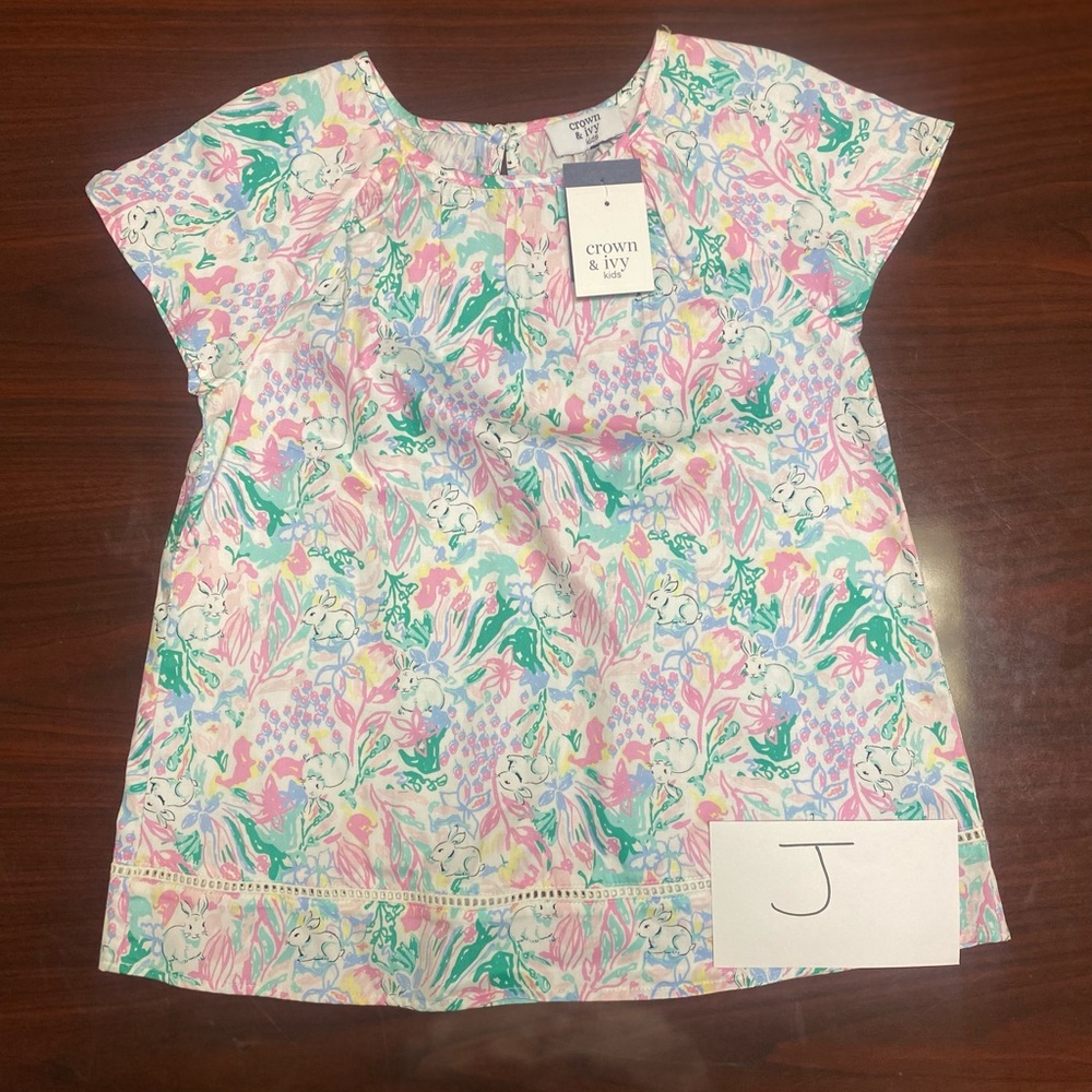 Crown and Ivy multi-colored pink top